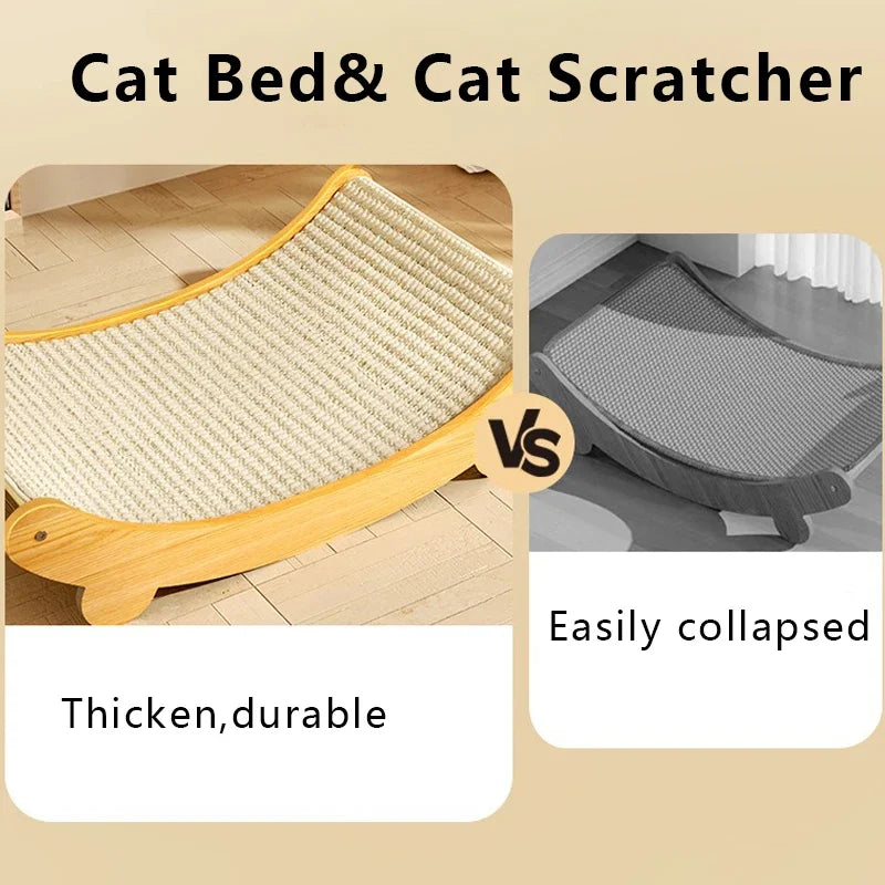 Cat Scratching Board Detachable Wear-resistant Pet Cat Scratcher Multifuction Cats Sleeping Bed Kitten Grinding Claw Toys