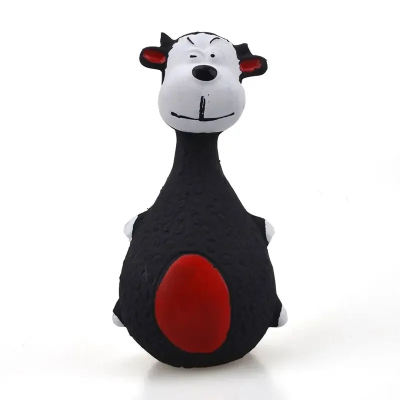 Squeaky Dog Rubber Toys Bite Resistant Dog Latex Chew Toy Animal Shape Puppy Sound Toy Pet Supplies For Small Medium Large Dog