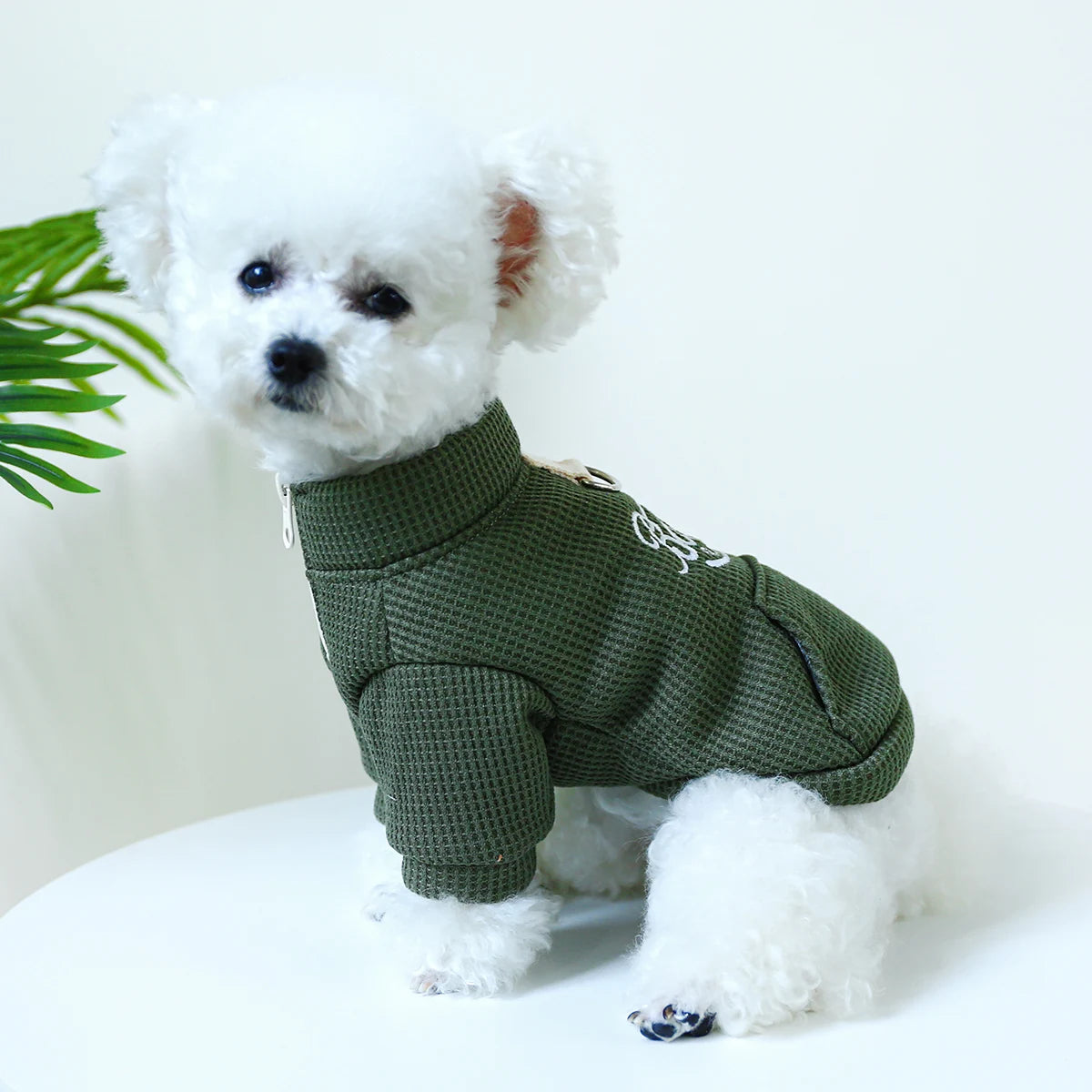1PC Pet Clothing Dog Cat Autumn and Winter Plush Thickened Warm Pullover Round Neck With Drawstring Buckle For Small Medium Dogs