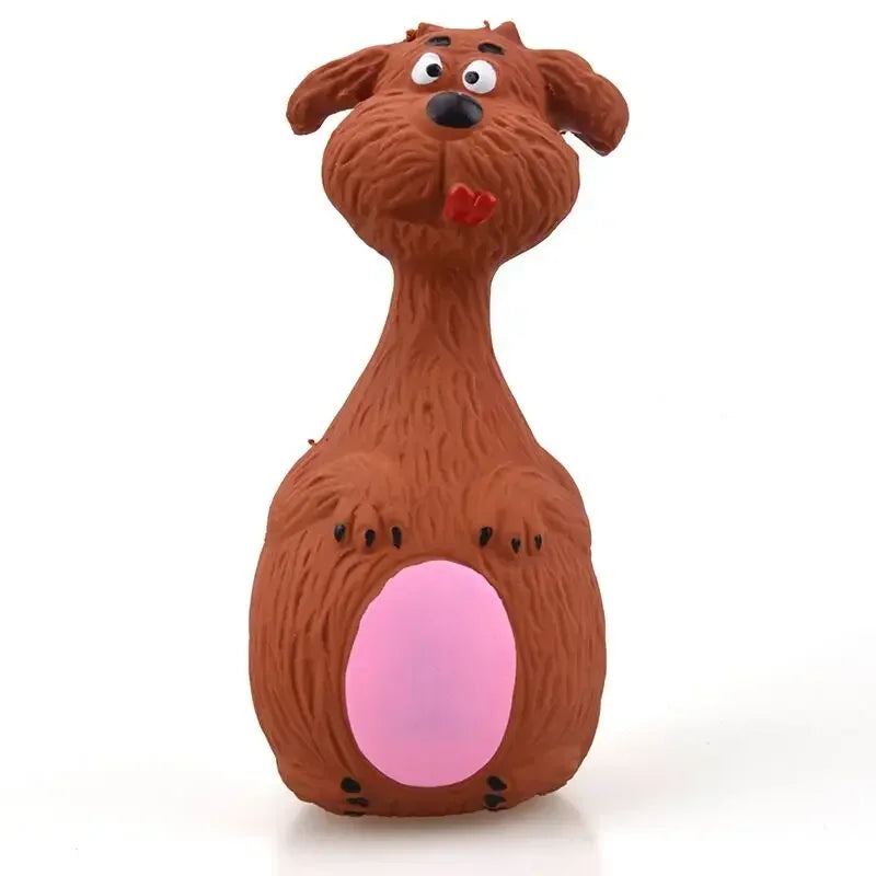 Squeaky Dog Rubber Toys Bite Resistant Dog Latex Chew Toy Animal Shape Puppy Sound Toy Pet Supplies For Small Medium Large Dog
