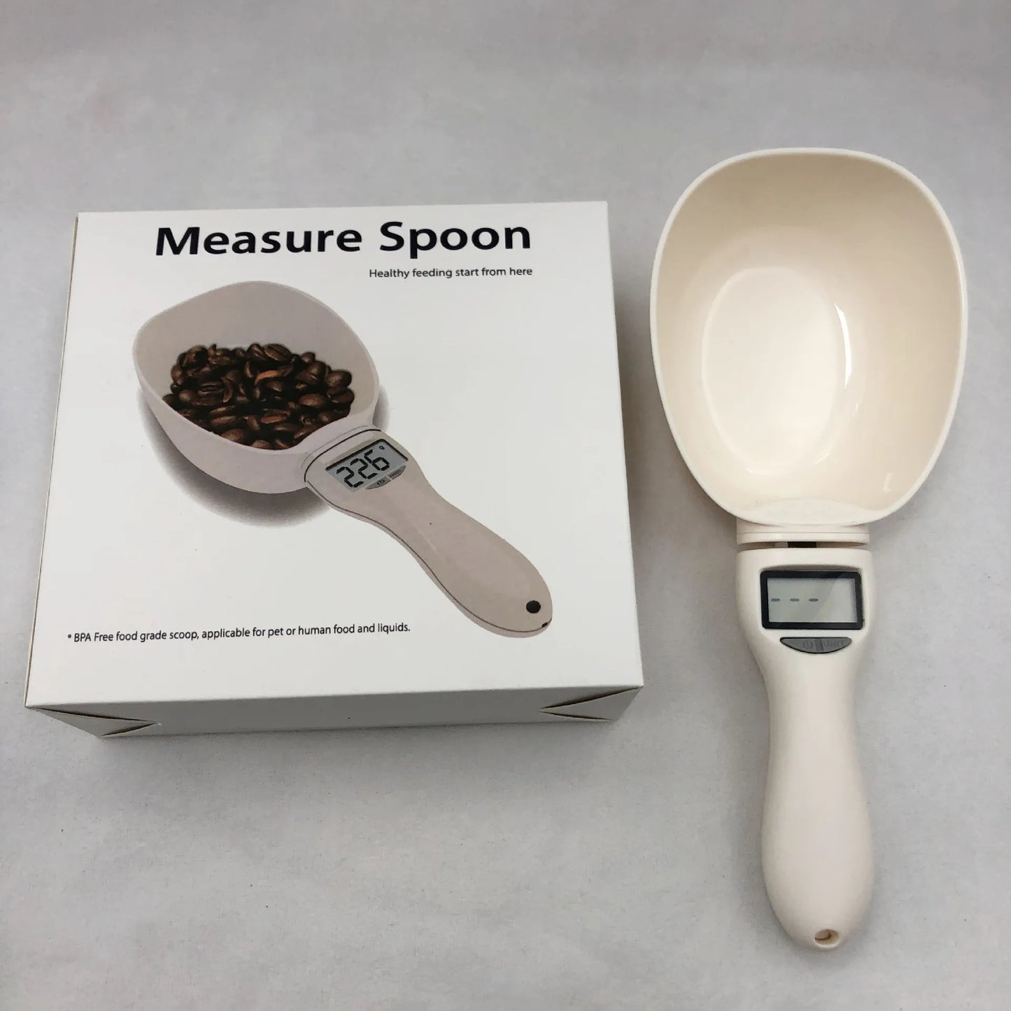 Pet Food Scale LCD Electronic Precision Weighing Tool Dog Cat Feeding Food Measuring Spoon Digital Display Kitchen Scale