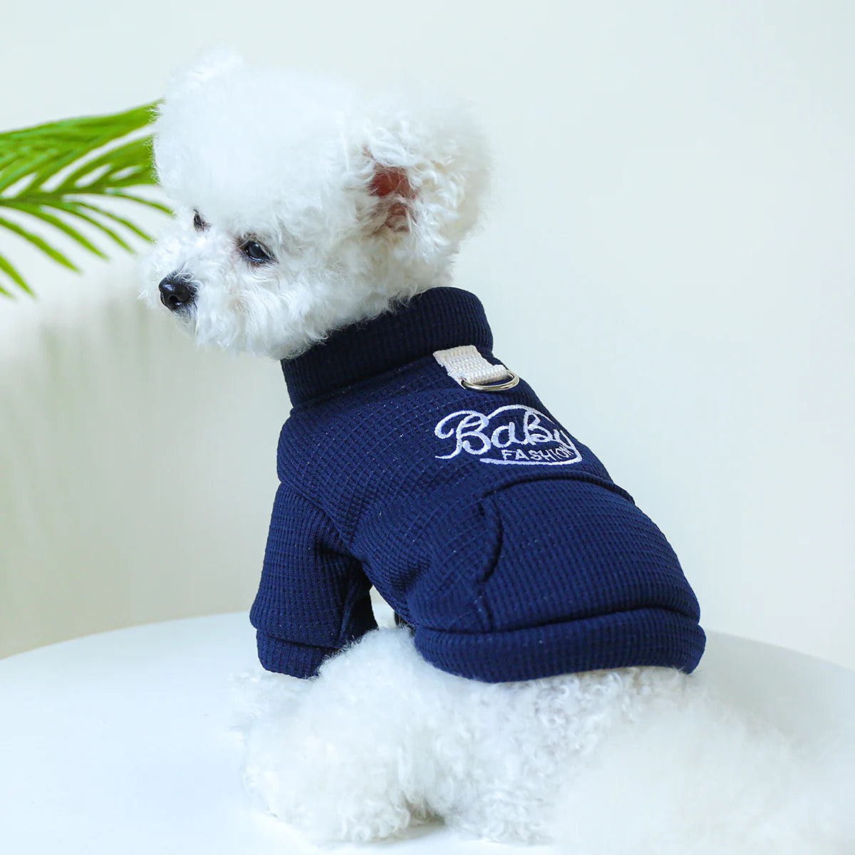1PC Pet Clothing Dog Cat Autumn and Winter Plush Thickened Warm Pullover Round Neck With Drawstring Buckle For Small Medium Dogs